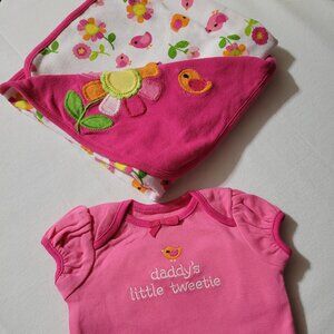 Gymboree & Outlet Brand New Baby {Little Birdie} NWT 0-3 Months Bodysuit & Used